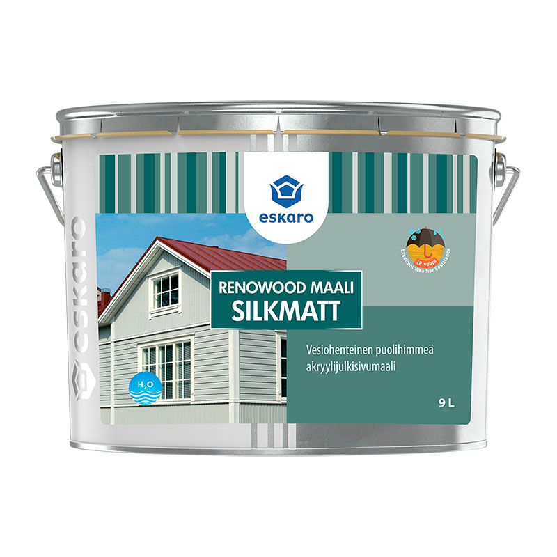 Финская краска по дереву Renowood Maali Silkmatt