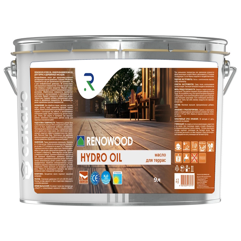 Масло для террас и фасадов Renowood Hydro Oil