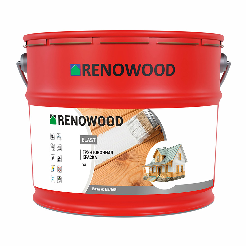 Адгезионный грунт блокирующий проявление желтых пятен Renowood Elast (Primer)